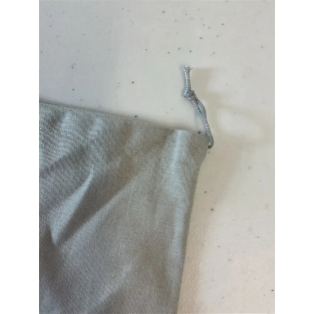 Authentic Manolo Blahnik Dust Bag Gray Drawstring 10.5